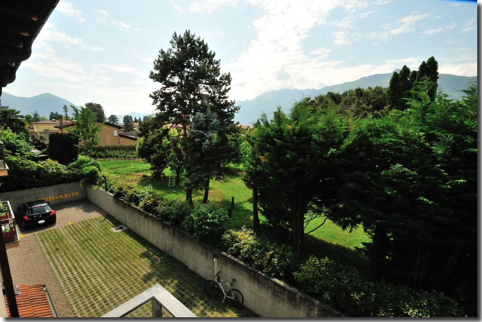 Residenza La Triade - via Pancaldi Mola 10A - Ascona [ Aussicht von der Terrasse ]