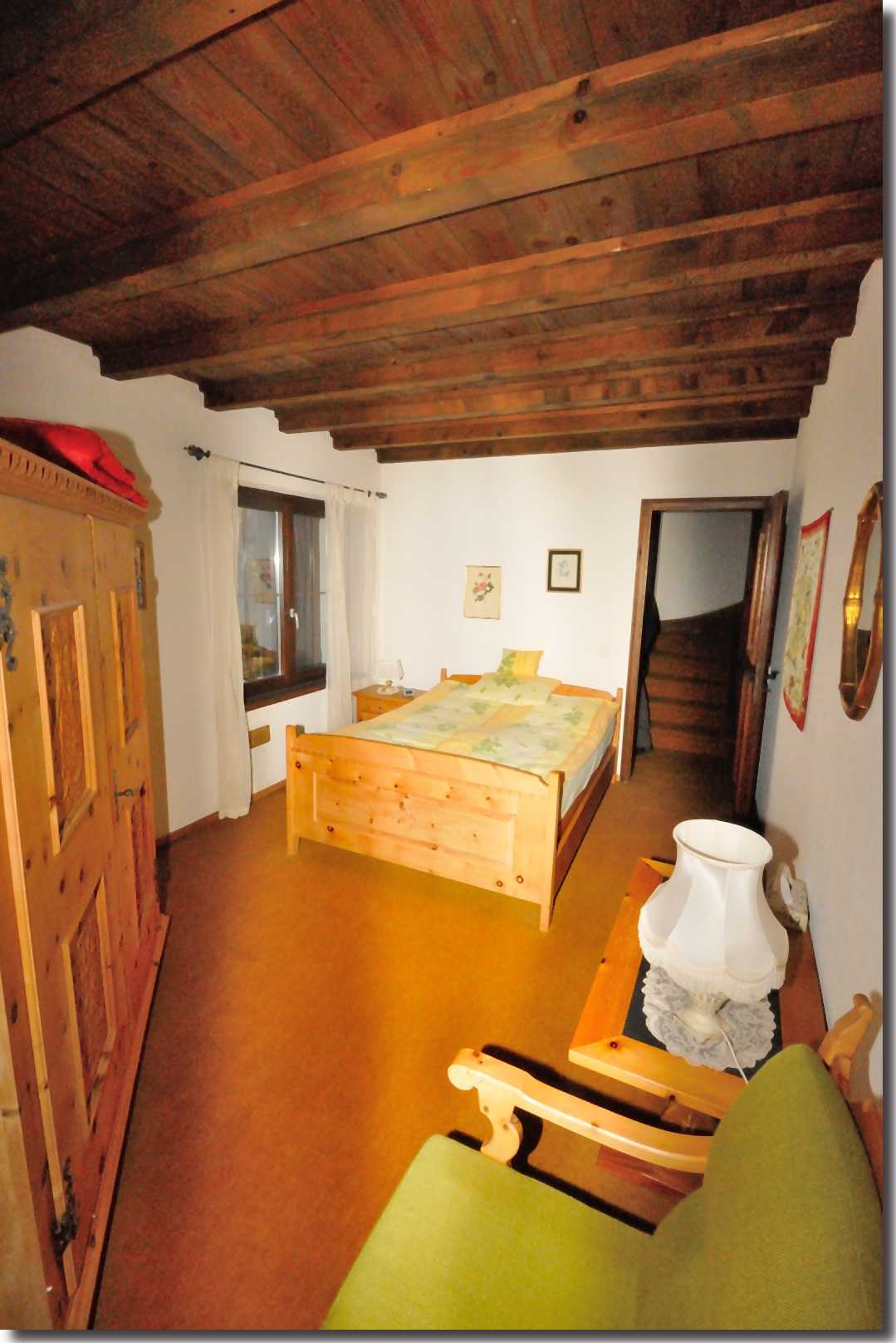 Casa al Poggio - Monti di Ronco - Ronco s/Ascona [ Schlafzimmer im 1° Stock ]